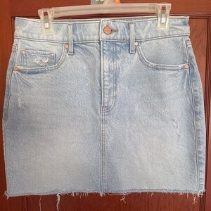 Express denim mini skirt